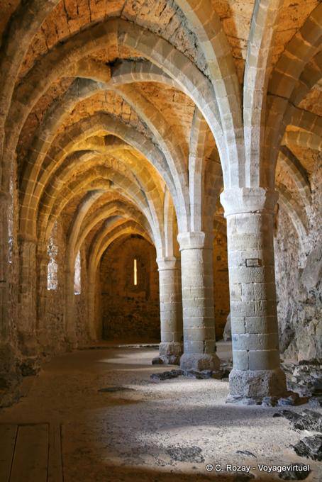 Architecture du sous-sol, Château de Chillon, Montreux - Suisse