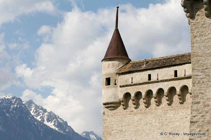 Tourelle du château de Chillon - Suisse