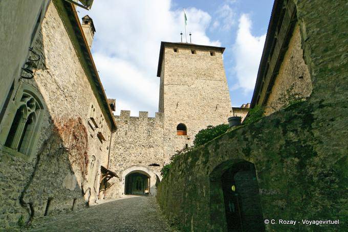 Passage intérieur du Château de Chillon, Montreux - Suisse