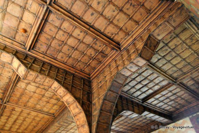 Salle des armoiries, plafond, Château de Chillon - Suisse