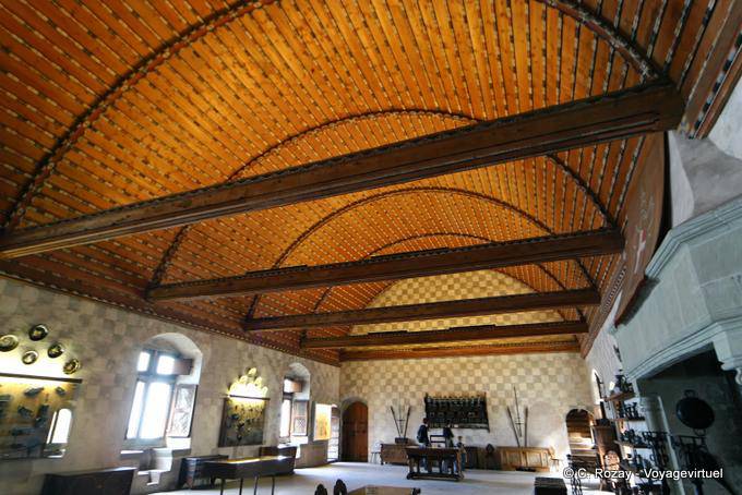 Un plafond du XVe siècle, Château de Chillon - Suisse