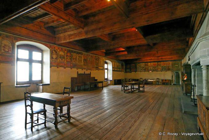 Salle des Armoiries Château de Chillon - Suisse