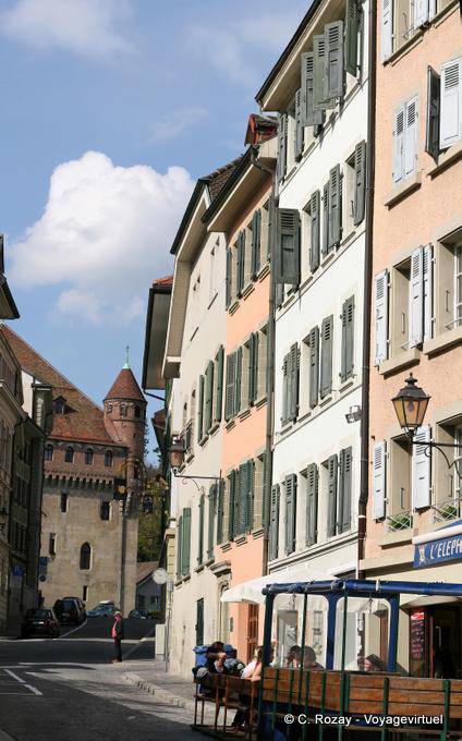 Lausanne, la rue Cité-Derrière - Suisse