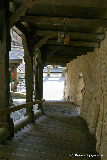Les escaliers du marché, Lausanne - Suisse