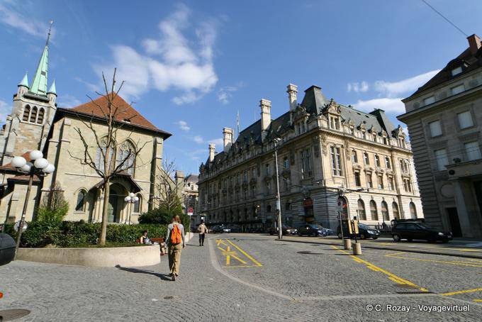 Le quartier Saint-François, Lausanne - Suisse