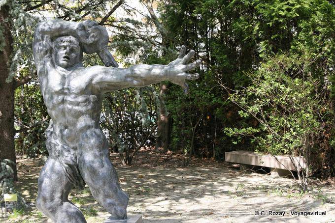 Bronze tourmenté, Bourdelle, Le Centaure, fondation Gianadda - Suisse