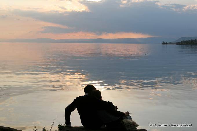 Les amoureux du lac, Montreux - Suisse