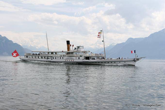Rhone, Bateau-vapeur CFF, Vevey - Suisse