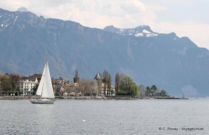 Le voilier sur le Léman, Vevey - Suisse