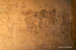 Gravure dans un souterrain, Château de Chillon, Montreux, Suisse.