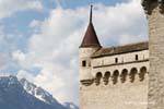 Tourelle du château de Chillon, Suisse.