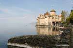 Vue du site du Château de Chillon, Suisse.