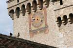 Horloge de la Tour du château de Chillon, Suisse.