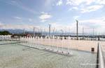 Jets d'eau du port, Ouchy, Suisse.