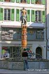 La Fontaine de la Justice, Place la Palud, Lausanne, Suisse.