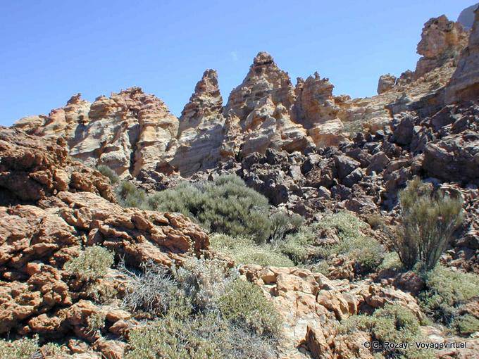 Paysage lunaire au pied du Teide, Ténérife