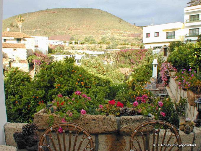 Lumière d'orage, vue depuis la Casa Rurale de Granadilla, Ténérife