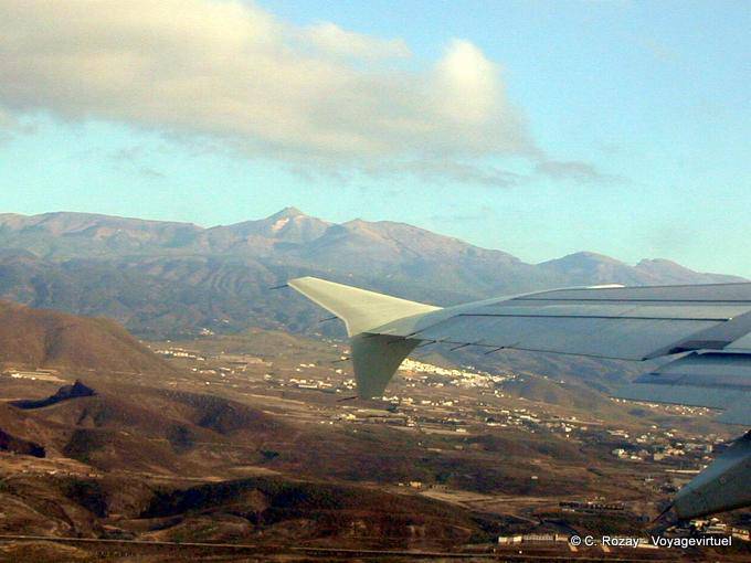 Vue d'avion de Ténérife