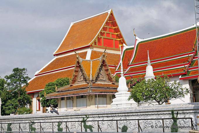 Ombres de cerfs, Wat Phanan Choeng, Ayutthaya - Thaïlande