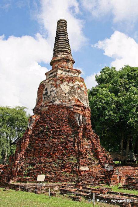 Antique chedi, Wat Phra Sri Samphet, Ayutthaya - Thaïlande