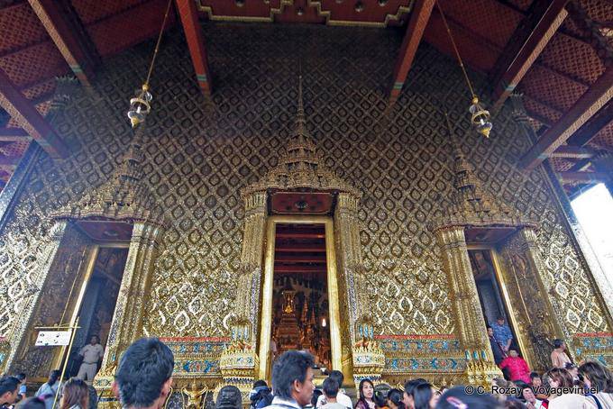 L'entrée du Temple du Bouddha d'émeraude, Wat Phra Kaew - Thaïlande
