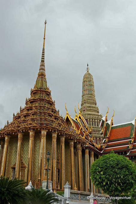 Phra Mondop et le Bellfry, Wat Phra Kaeo, Bangkok - Thaïlande