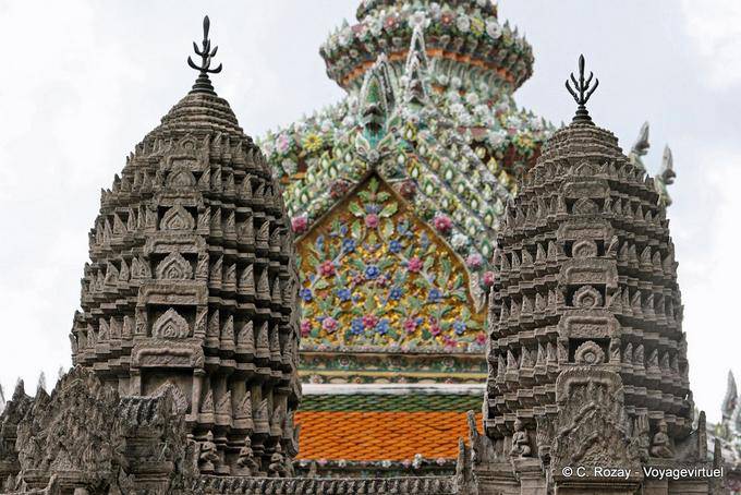 Miniature du temple d'Angkor, Wat Phra Kaew Bangkok - Thaïlande