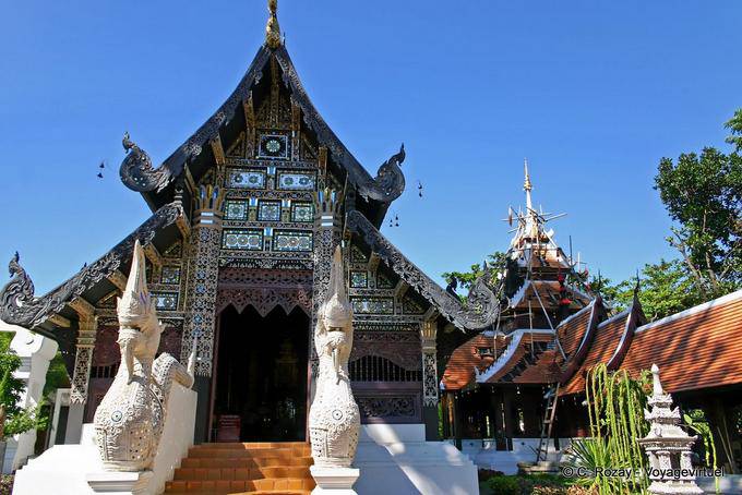 Wat en bois, Chiang Mai Temple - Thaïlande