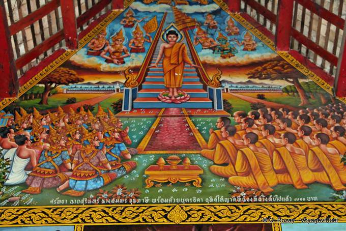 Scène de la vie de bouddha, Wat Phra Sing, Chiang Mai - Thaïlande