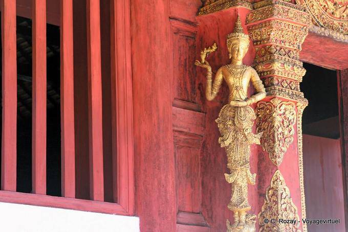 Décoration extérieure, Wat Phra Sing, Chiang Mai - Thaïlande