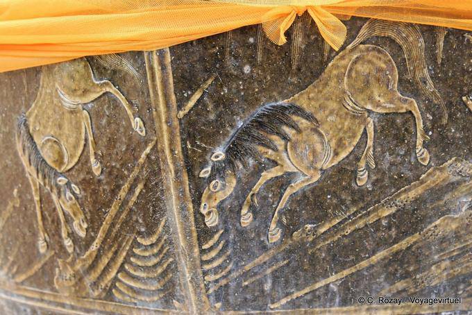 Chevaux peints, Wat Phra That, Lampang Luang - Thaïlande