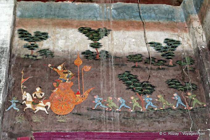 Les peintures murales sur la guerre, Phitsanulok - Thaïlande