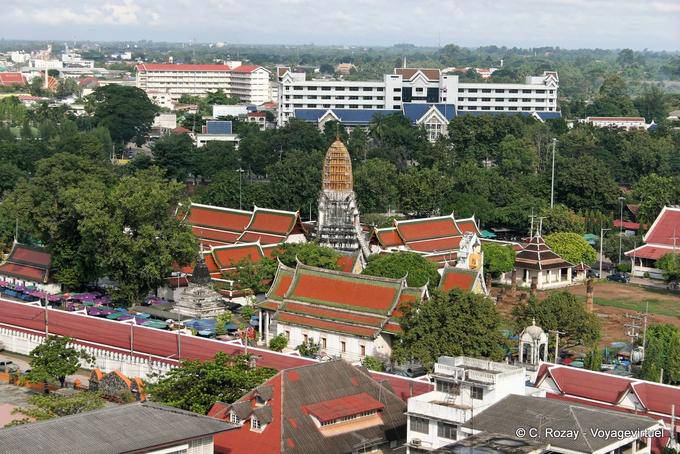 Panorama sur Wat Phra Sri Rattana Mahathat, Phitsanulok - Thaïlande