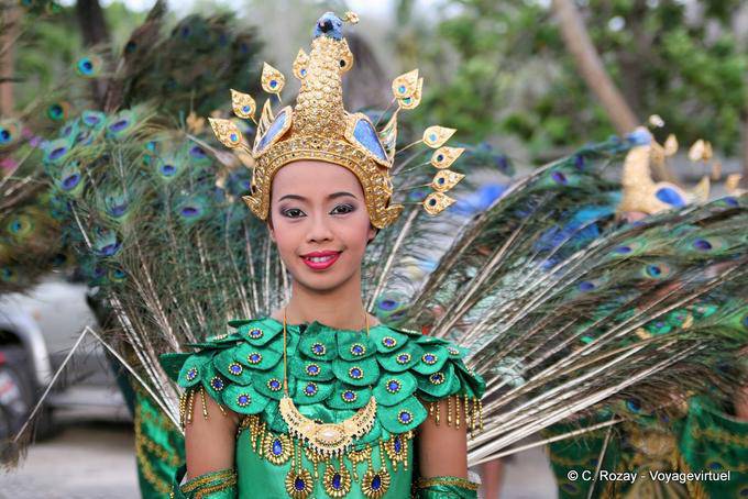 Plumes de paon, Patong Festival, Phuket - Thaïlande