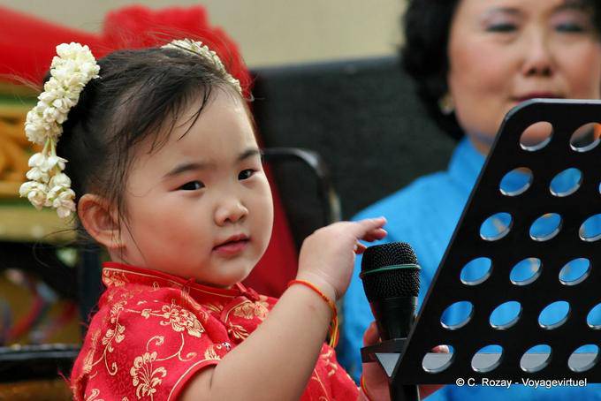 Enfant d'origine chinoise, Patong Festival, Phuket - Thaïlande