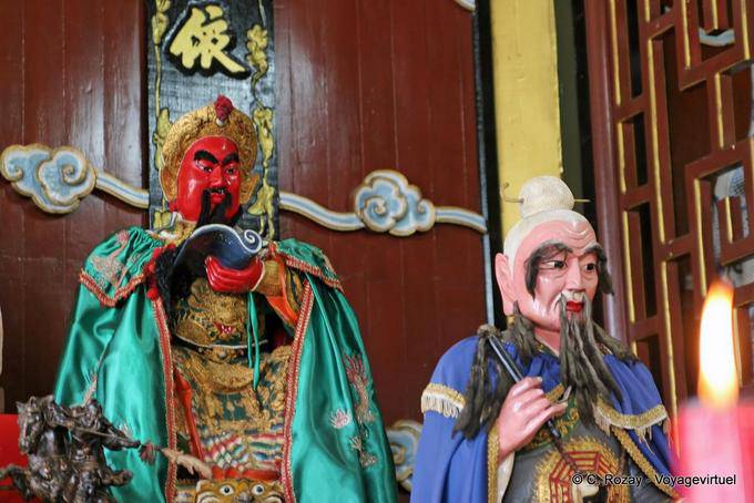 Dieu rouge traditionnel chinois, Phuket Town Gypsy - Thaïlande