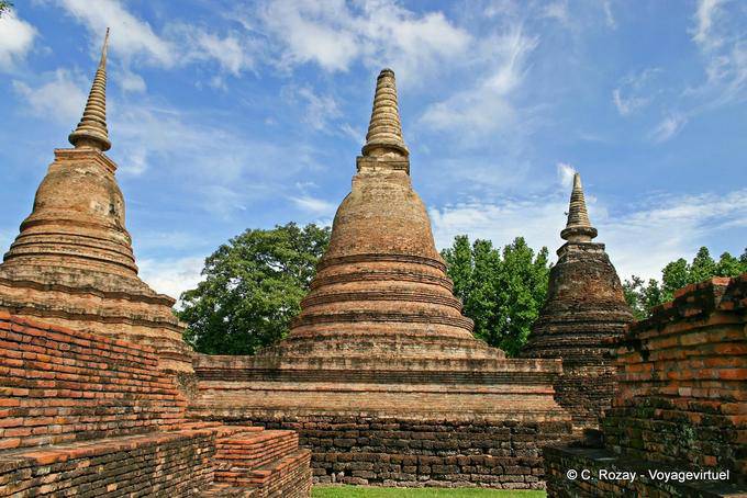 Parc archéologique de Sukhothai, Wat Mahathat - Thaïlande