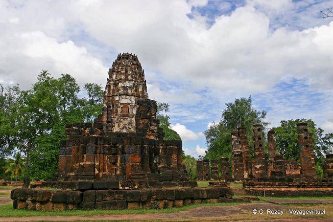 Ruines de Sukhothai, Wat Phra Pai Luang - Thaïlande