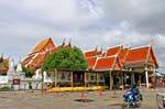 Vue de l'extérieur, Wat Phanan Choeng, Ayutthaya, Thaïlande.
