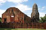 Bâtiment du temple, Wat Raj Burana, Ayutthaya, Thaïlande.