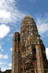 Vue sur cella du prang, Wat Raj Burana, Ayutthaya, Thaïlande.