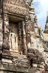 Jataka en niche (Ratchaburana), Wat Raj Burana, Ayutthaya, Thaïlande.