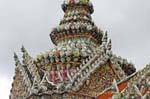 Haut du Phra Sawetkudakarn Viharn Yod, Wat Phra Kaeo, Bangkok, Thaïlande.