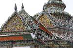 Détail du Vihân Yod, Wat Phra Kaeo, Bangkok, Thaïlande.