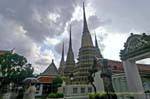 Stupas du Wat Phra Chettuphon, Bangkok, Thaïlande.