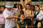 Coiffeur de rue, Chiang Mai, Thaïlande.