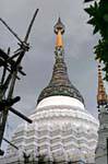 Décoration du chedi du Wat Suan Dok, Chiang Mai Temple, Thaïlande.