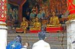 Trio de saints hommes, Wat Doi Suthep, Chiang Mai, Thaïlande.