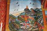 Jataka peinture murale, Wat Phra Sing, Chiang Mai, Thaïlande.