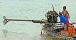 Moteur de longue queue, Koh Phi Phi, Thaïlande.
